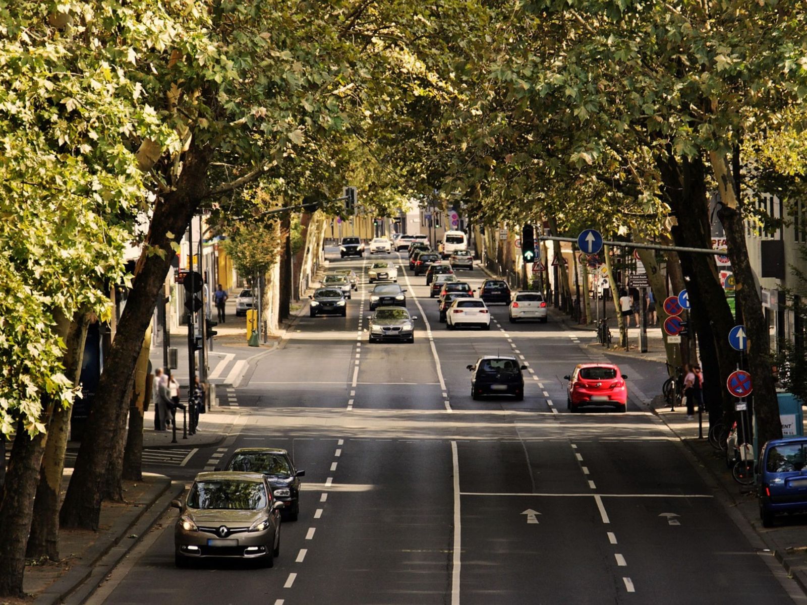 cars driving public roadways